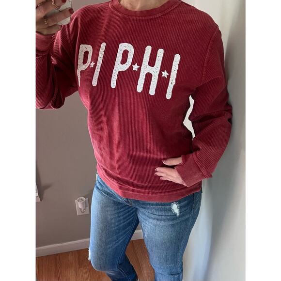 Royce Comfy Cord Sorority Sweatshirt/Sweater/Top PIPHI College Phi Beta Phi - Picture 3 of 14
